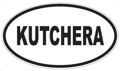 KUTCHERA - Oval Sticker