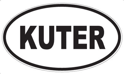 KUTER - Oval Sticker