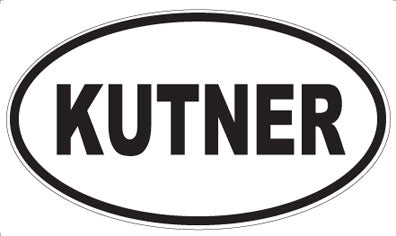 KUTNER - Oval Sticker