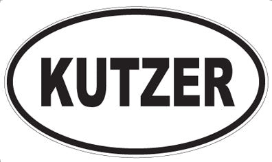 KUTZER - Oval Sticker
