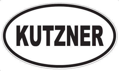 KUTZNER - Oval Sticker