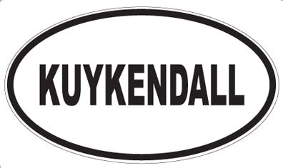 KUYKENDALL - Oval Magnet