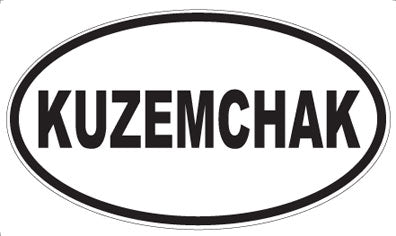 KUZEMCHAK - Oval Sticker