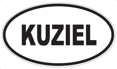 KUZIEL - Oval Sticker