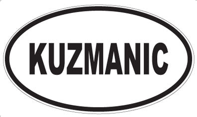 KUZMANIC - Oval Sticker