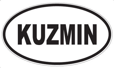 KUZMIN - Oval Sticker