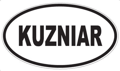 KUZNIAR - Oval Sticker