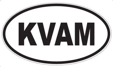 KVAM - Oval Sticker