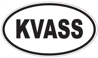 KVASS - Oval Sticker