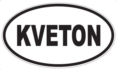 KVETON - Oval Sticker