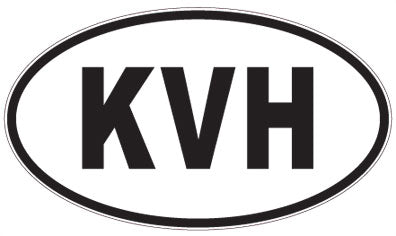 KVH - 3 Letter Initials Oval Magnet