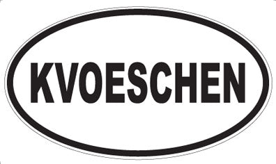KVOESCHEN - Oval Magnet