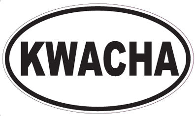 KWACHA - Oval Sticker