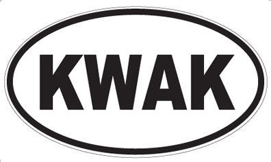 KWAK - Oval Magnet