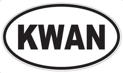 KWAN - Oval Sticker