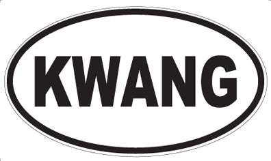 KWANG - Oval Magnet