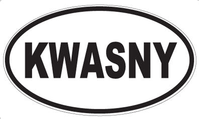 KWASNY - Oval Sticker