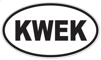 KWEK - Oval Magnet