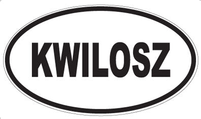 KWILOSZ - Oval Magnet