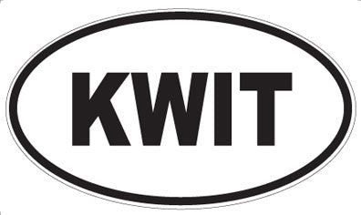 KWIT - Oval Magnet