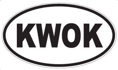 KWOK - Oval Sticker