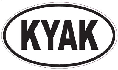KYAK - Oval Sticker