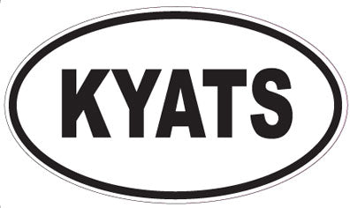 KYATS - Oval Sticker