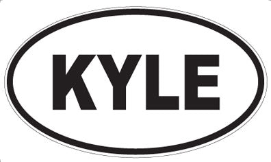 KYLE - Oval Sticker