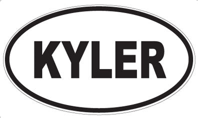 KYLER - Oval Sticker