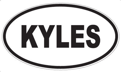 KYLES - Oval Sticker