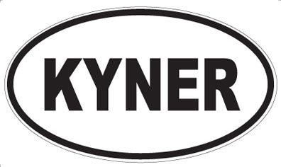 KYNER - Oval Sticker