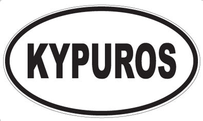 KYPUROS - Oval Sticker