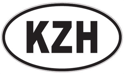 KZH - 3 Letter Initials Oval Magnet