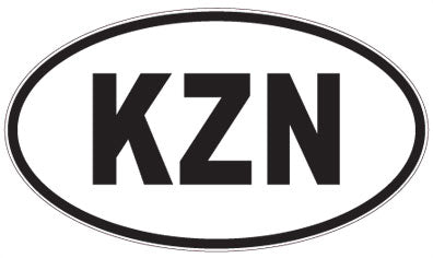 KZN - 3 Letter Initials Oval Magnet
