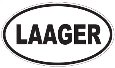 LAAGER - Oval Sticker