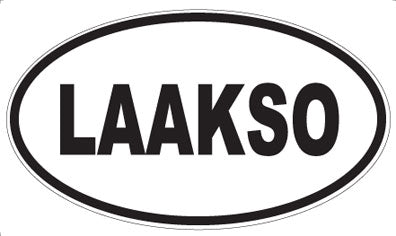 LAAKSO - Oval Sticker