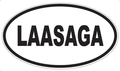 LAASAGA - Oval Magnet
