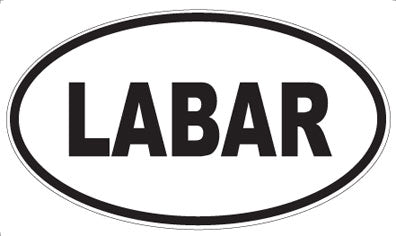 LABAR - Oval Sticker
