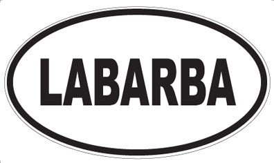 LABARBA - Oval Sticker