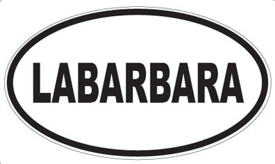 LABARBARA - Oval Sticker
