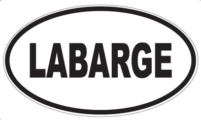 LABARGE - Oval Sticker