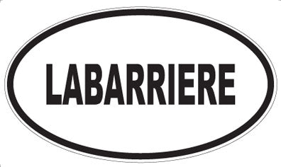 LABARRIERE - Oval Sticker