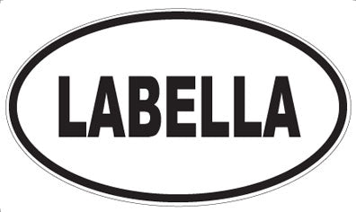LABELLA - Oval Sticker