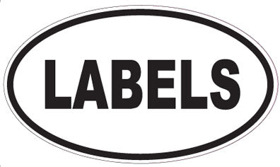 LABELS - Oval Sticker