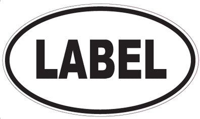LABEL - Oval Magnet