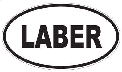 LABER - Oval Sticker