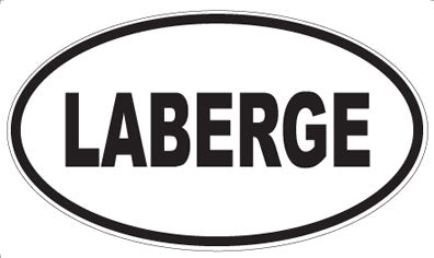 LABERGE - Oval Sticker