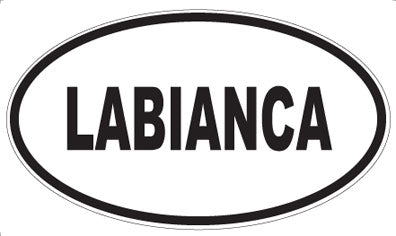 LABIANCA - Oval Sticker