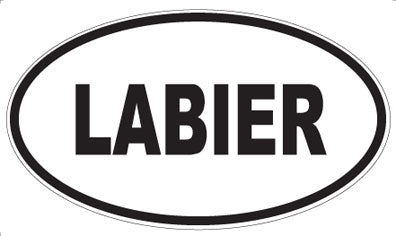 LABIER - Oval Sticker