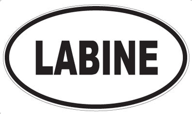 LABINE - Oval Sticker